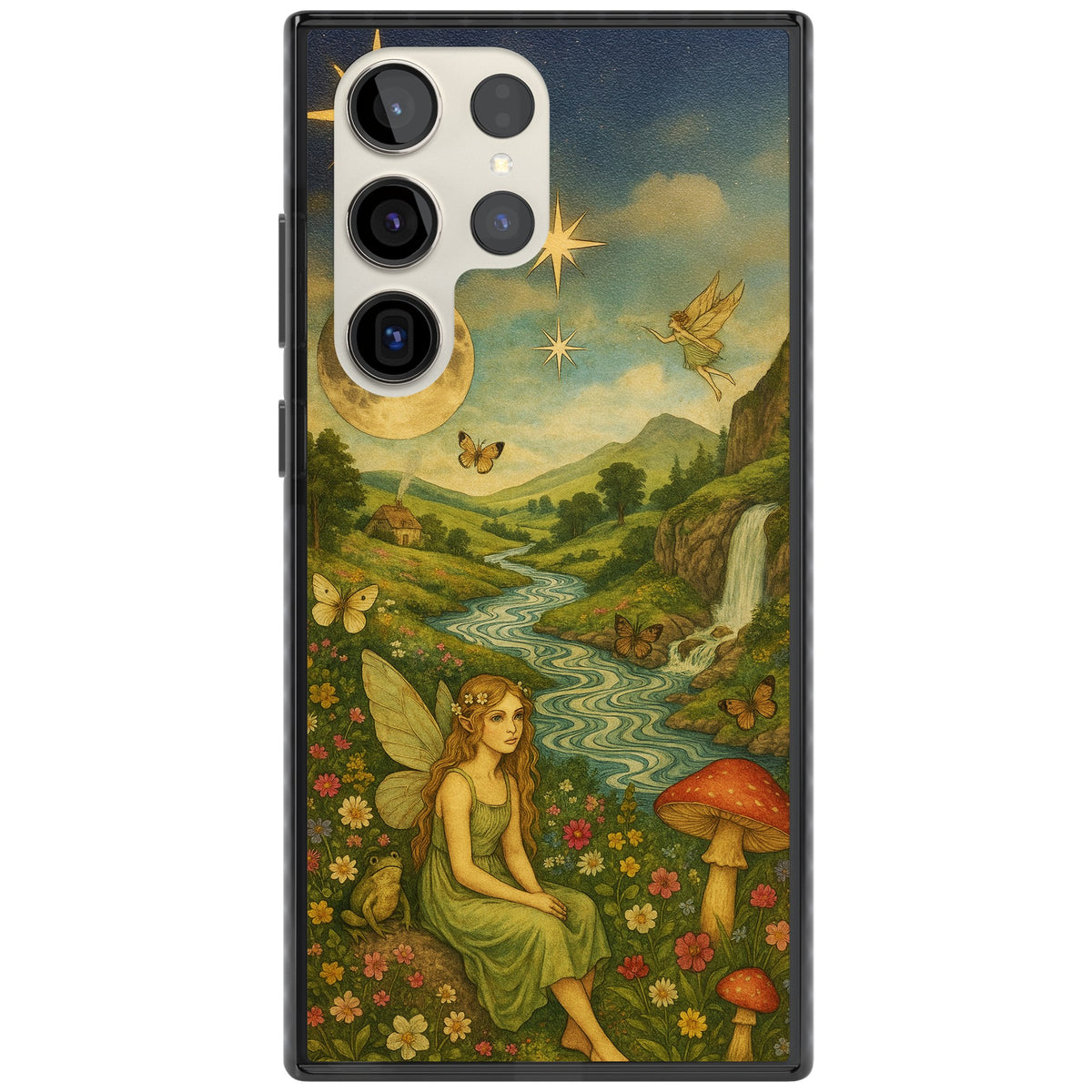 Nature Fairy Samsung S22 Ultra / Samsung S23 Ultra / Samsung S24 Ultra Impact Black Phone Case front
