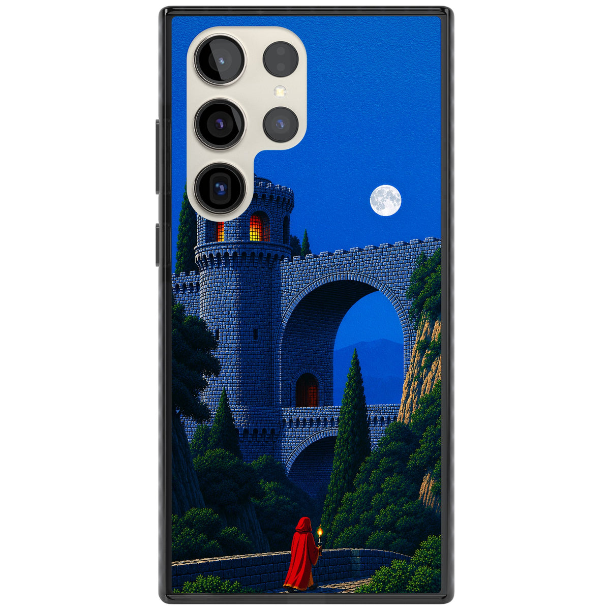 Castle Walls Samsung S22 Ultra / Samsung S23 Ultra / Samsung S24 Ultra Impact Black Phone Case front