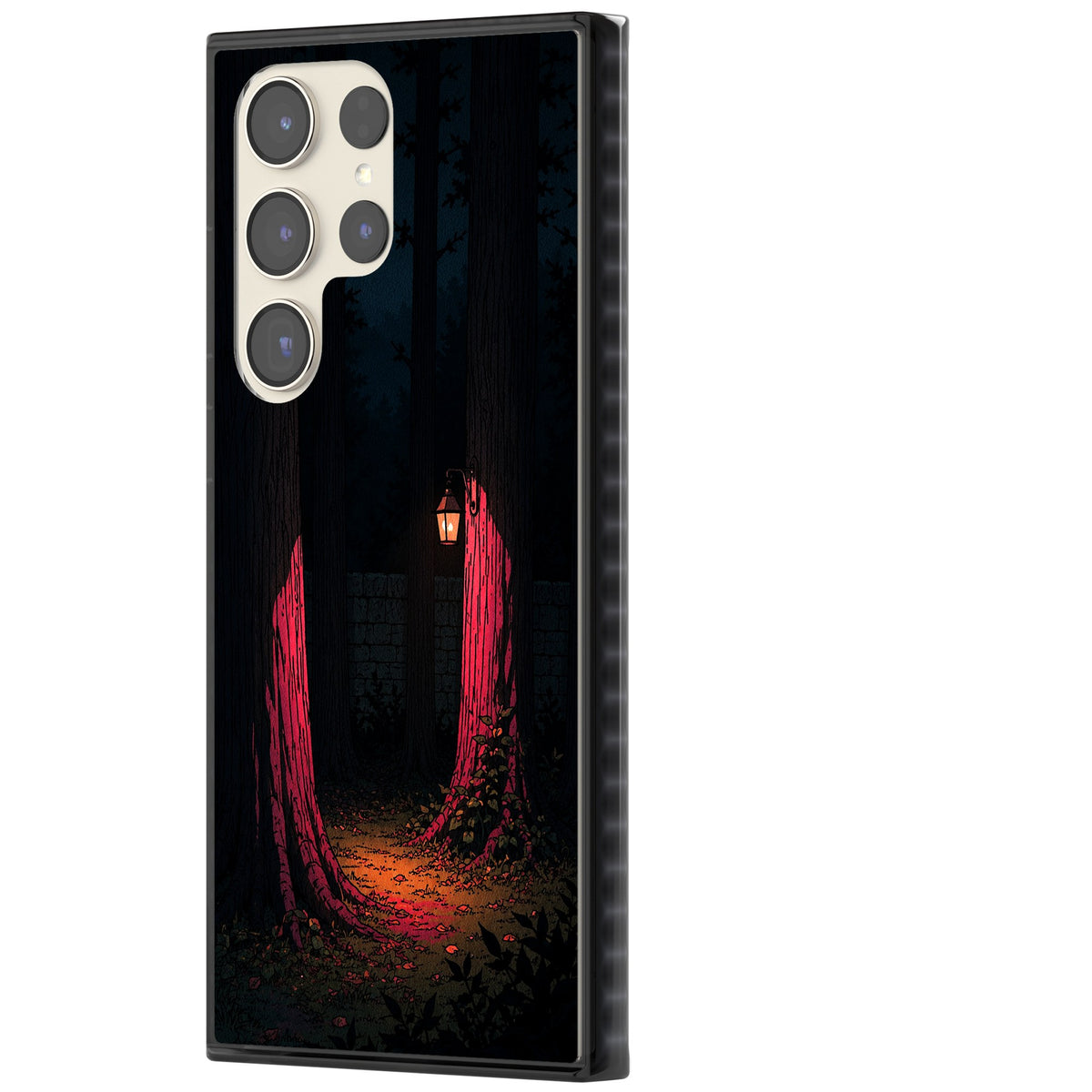 Forest Lantern Samsung S22 Ultra / Samsung S23 Ultra / Samsung S24 Ultra Impact Black Phone Case side