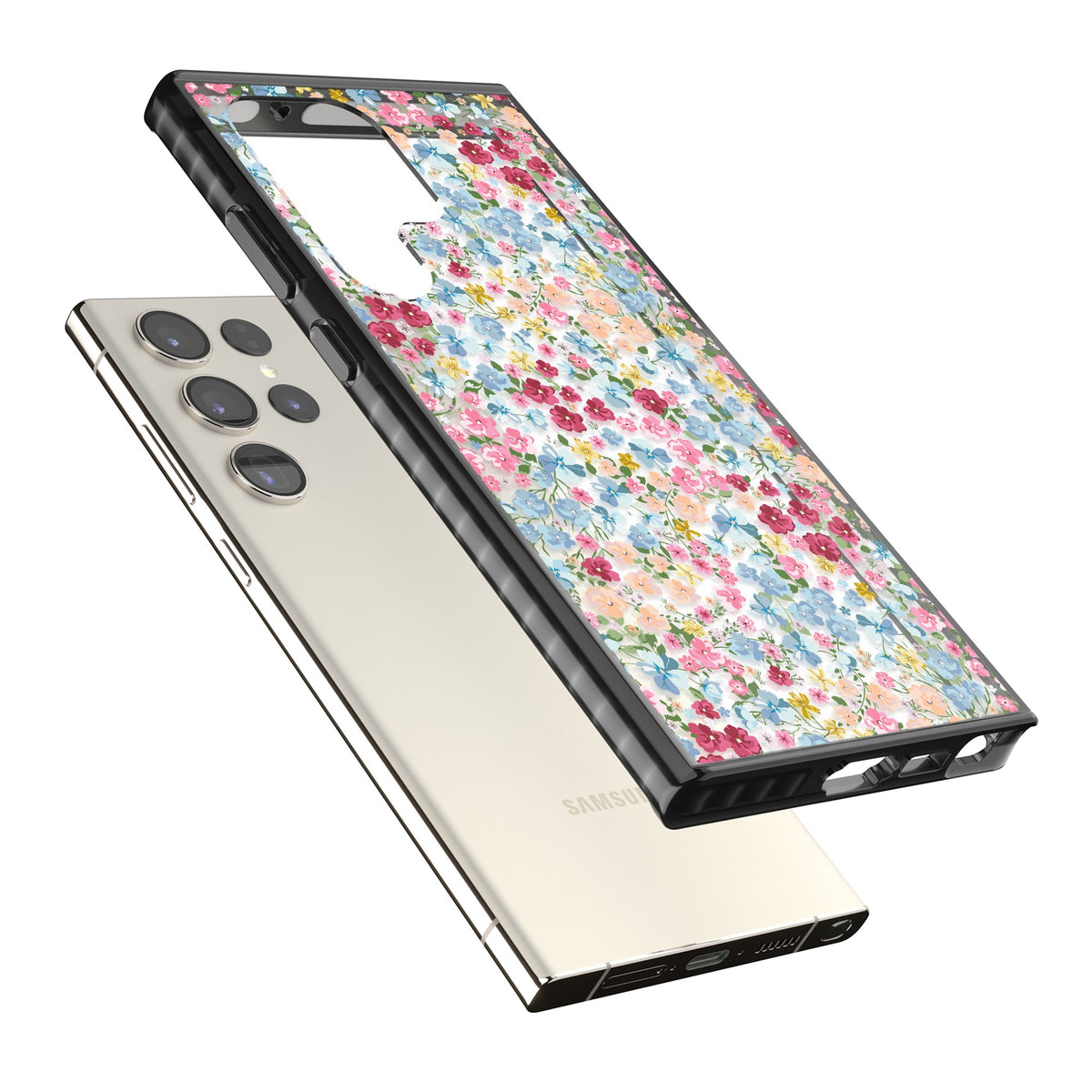 Venetian Meadow Samsung S22 Ultra / Samsung S23 Ultra / Samsung S24 Ultra Impact Black Phone Case angled