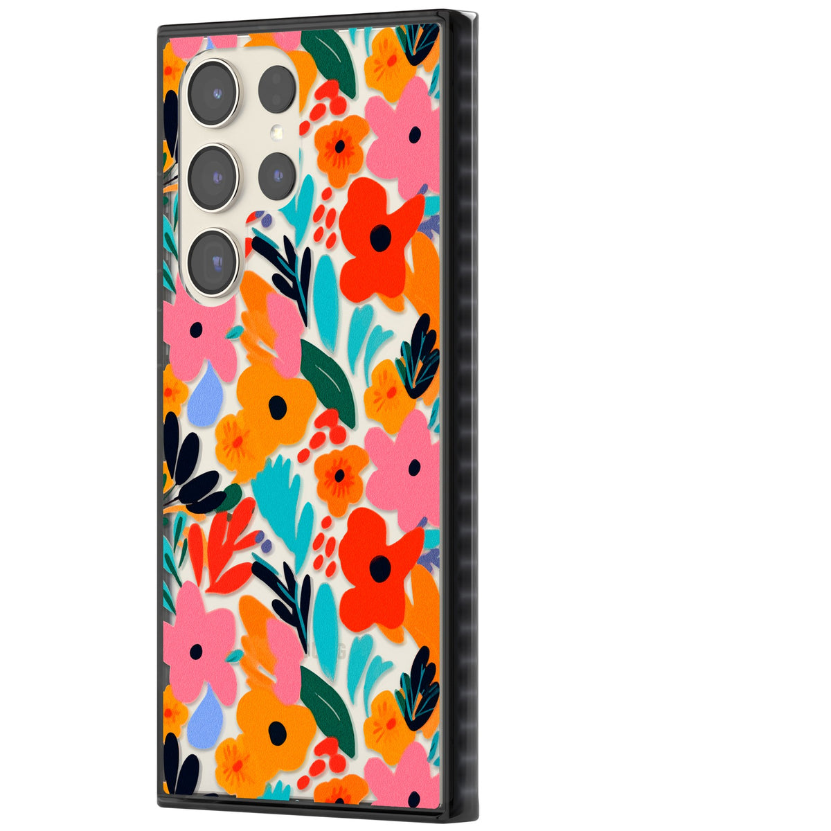 Floral Fiesta Samsung S22 Ultra / Samsung S23 Ultra / Samsung S24 Ultra Impact Black Phone Case side