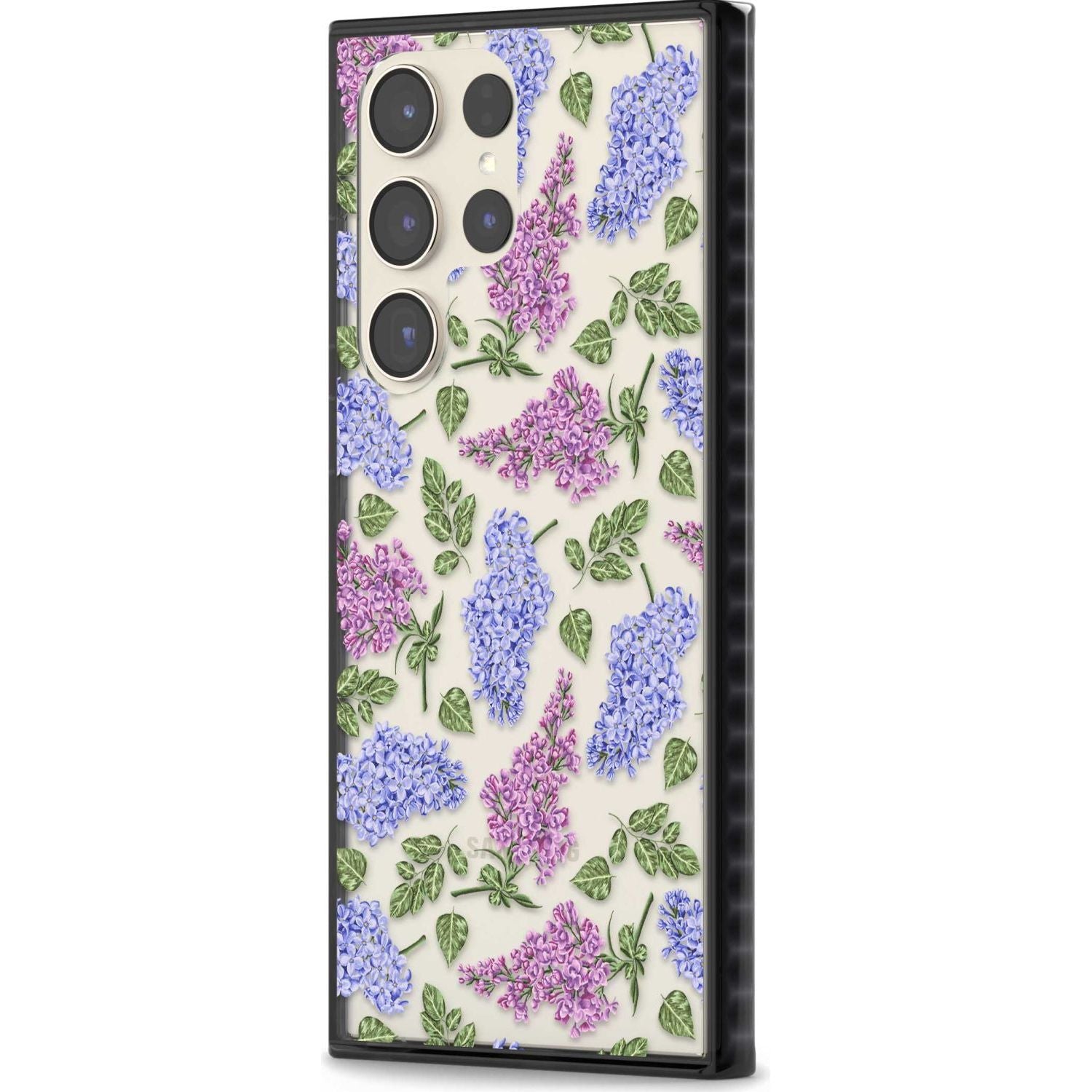 Purple Blossoms Transparent Floral