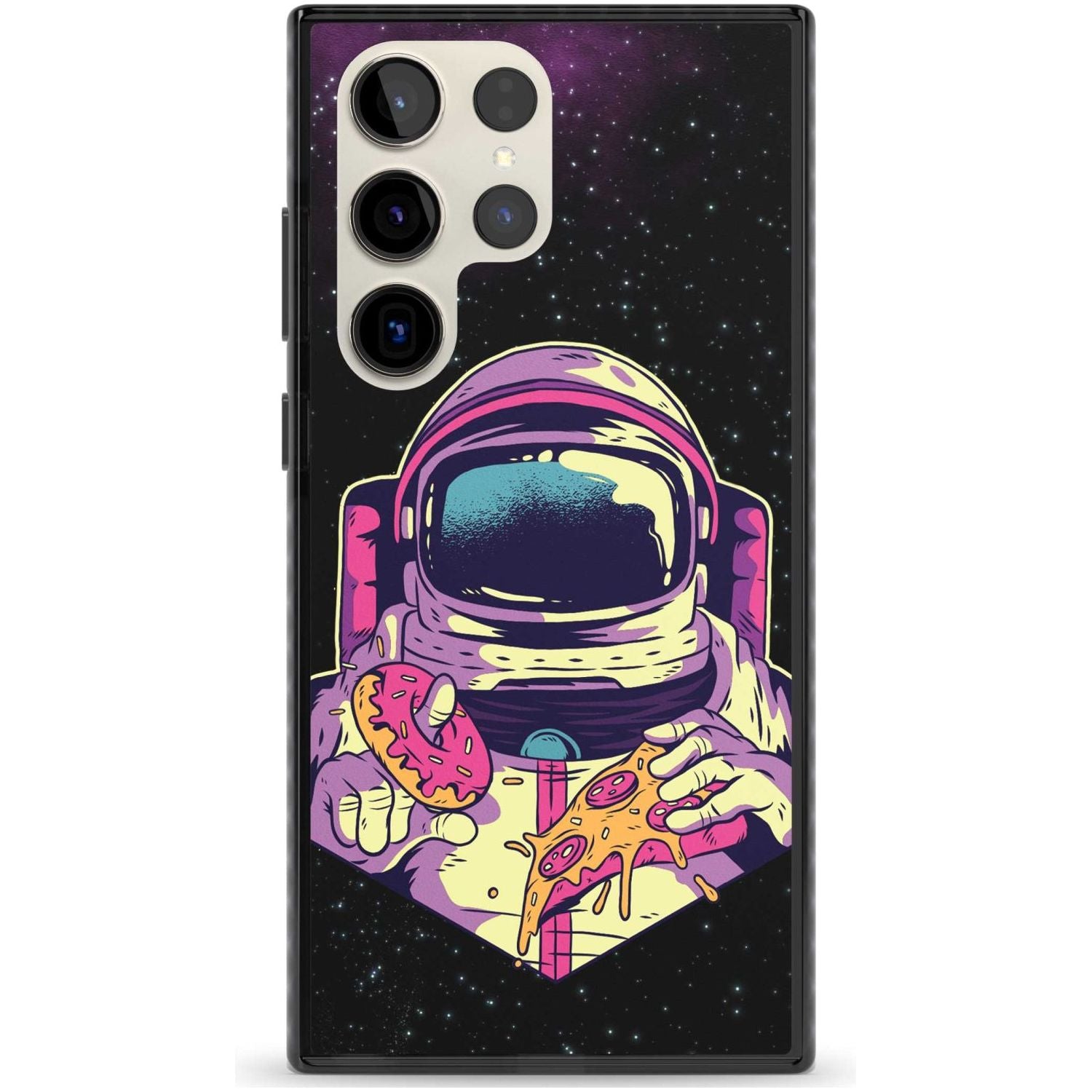 Astro Cheat Meal Phone Case Samsung S22 Ultra / Black Impact Case,Samsung S23 Ultra / Black Impact Case Blanc Space