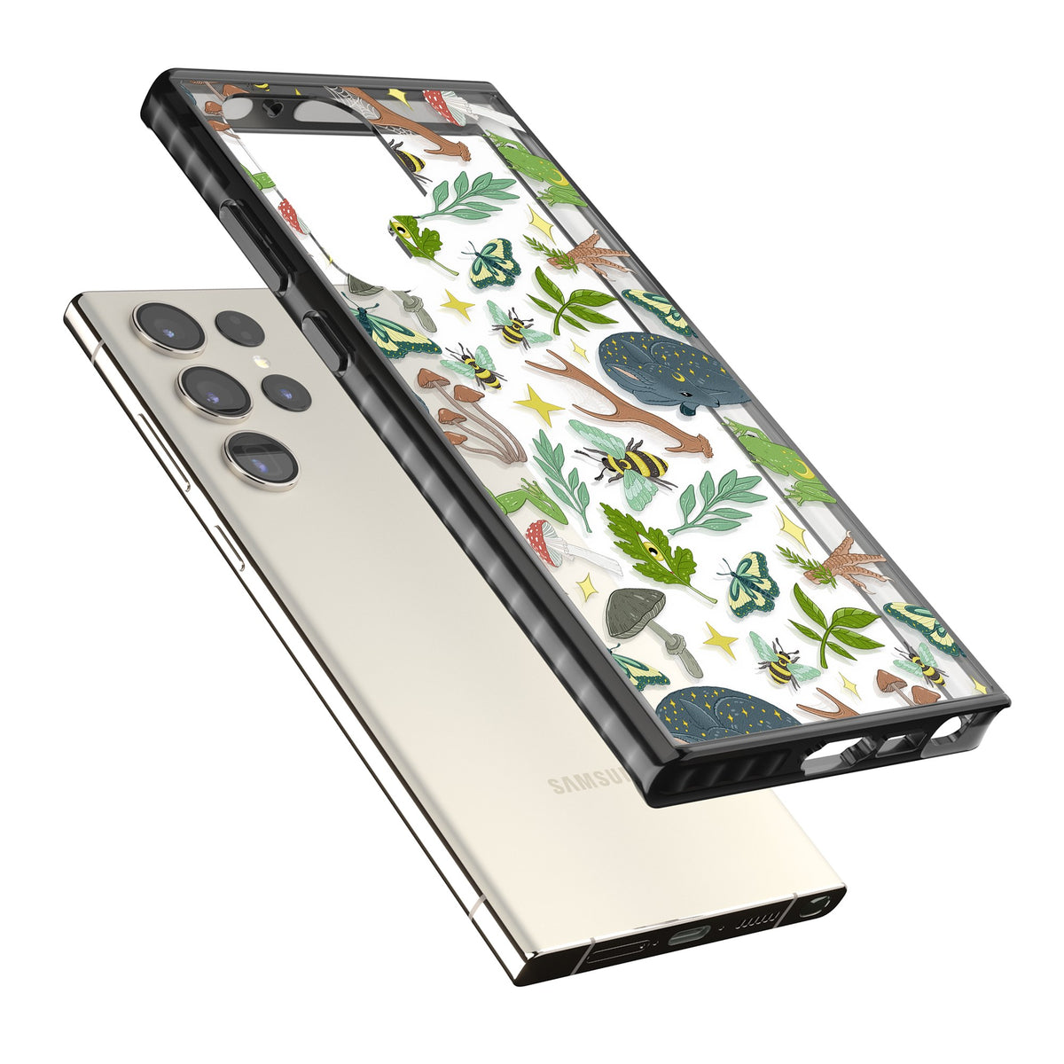Woodland Dreams Samsung S22 Ultra / Samsung S23 Ultra / Samsung S24 Ultra Impact Black Phone Case angled