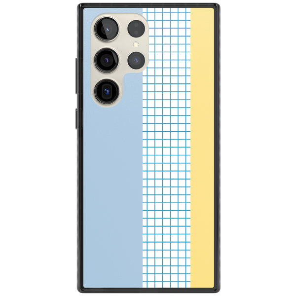 Abstract Grid Blue & Yellow