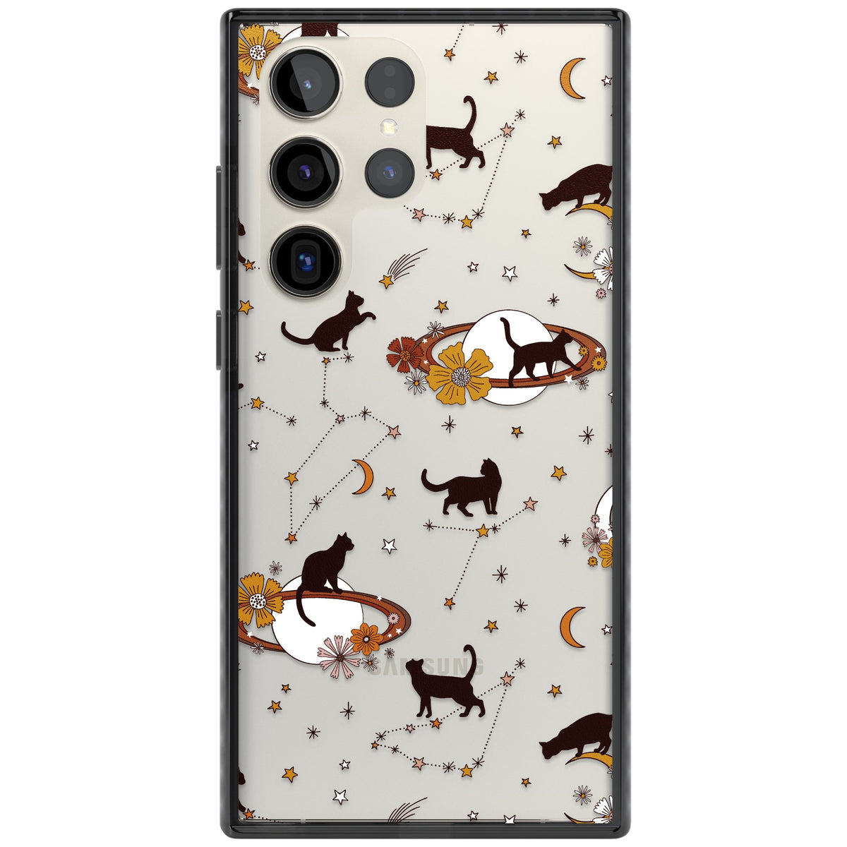 Cats And Astrology Samsung S22 Ultra / Samsung S23 Ultra / Samsung S24 Ultra Impact Black Phone Case front