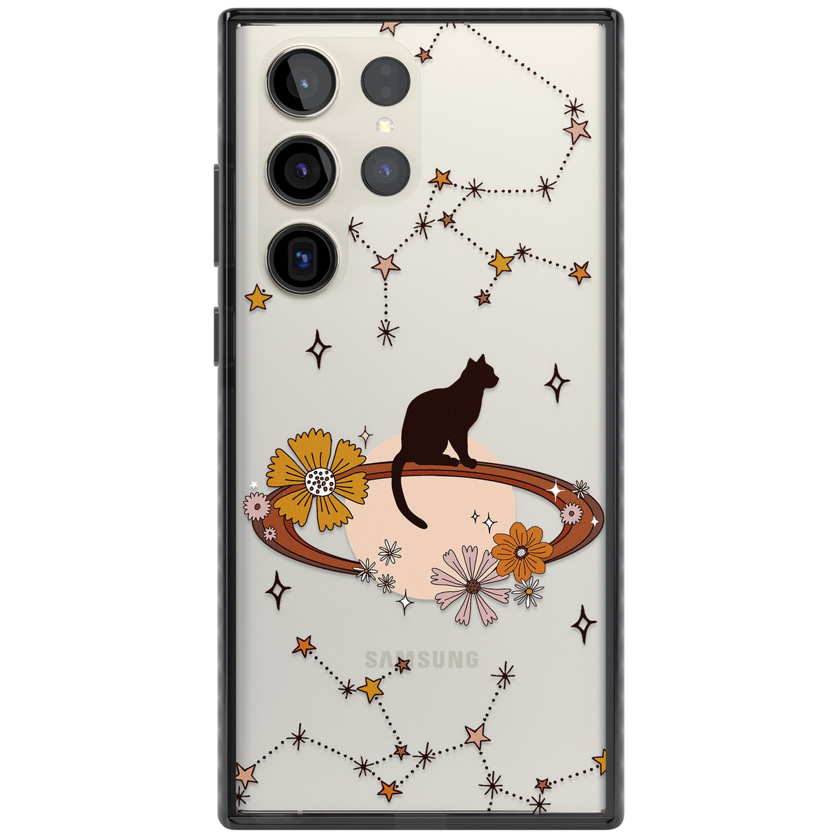 Feline Phenomenon Samsung S22 Ultra / Samsung S23 Ultra / Samsung S24 Ultra Impact Black Phone Case front