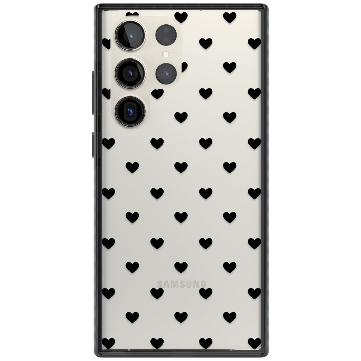 Petit Amour Samsung S22 Ultra / Samsung S23 Ultra / Samsung S24 Ultra Impact Black Phone Case front