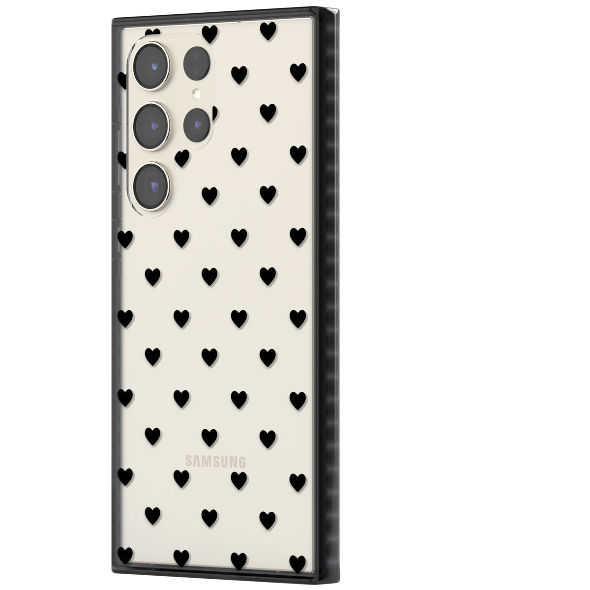 Petit Amour Samsung S22 Ultra / Samsung S23 Ultra / Samsung S24 Ultra Impact Black Phone Case side