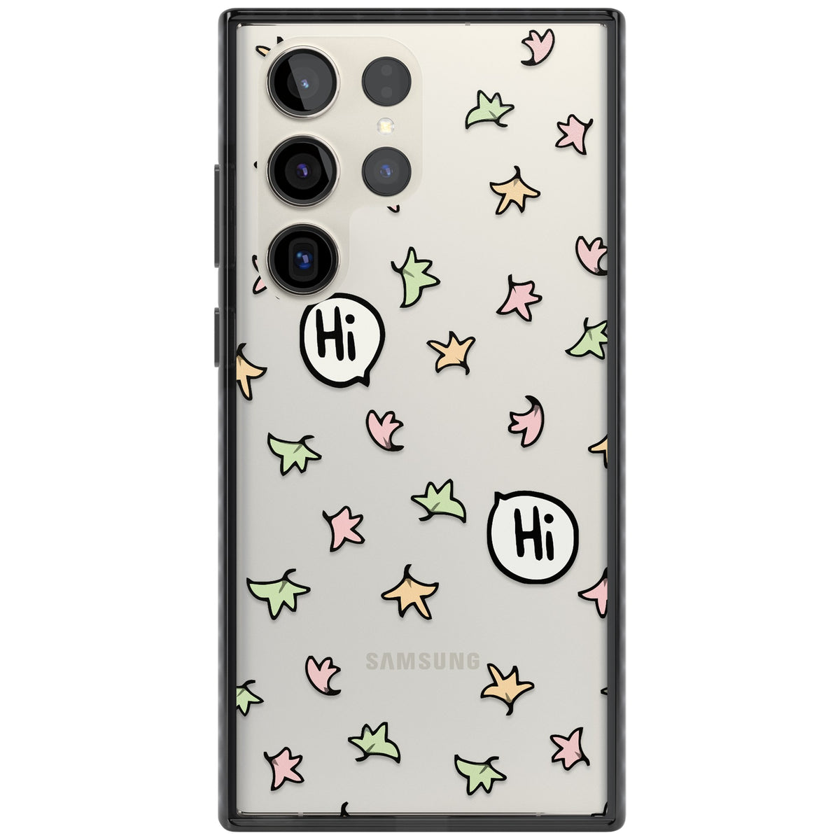 Heartstopper Leaves Samsung S22 Ultra / Samsung S23 Ultra / Samsung S24 Ultra Impact Black Phone Case front