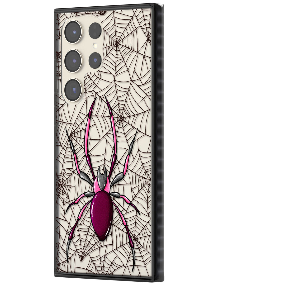Arachnophobia Samsung S22 Ultra / Samsung S23 Ultra / Samsung S24 Ultra Impact Black Phone Case side