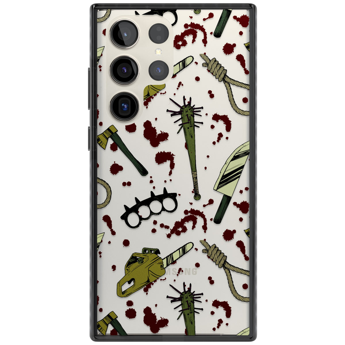 Movie Massacre Samsung S22 Ultra / Samsung S23 Ultra / Samsung S24 Ultra Impact Black Phone Case front