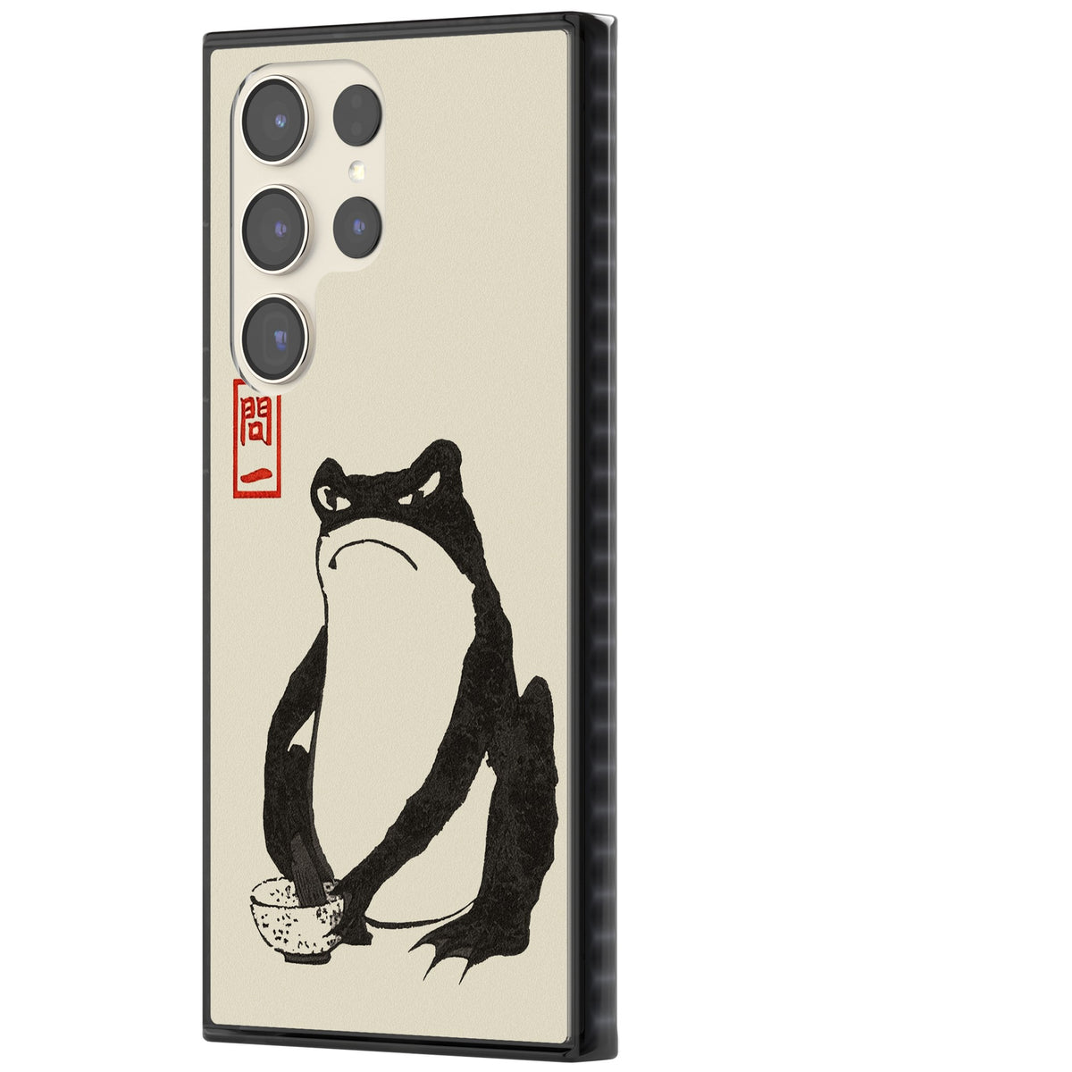 Matsumoto Hoji Grumpy Toad Samsung S22 Ultra / Samsung S23 Ultra / Samsung S24 Ultra Impact Black Phone Case side