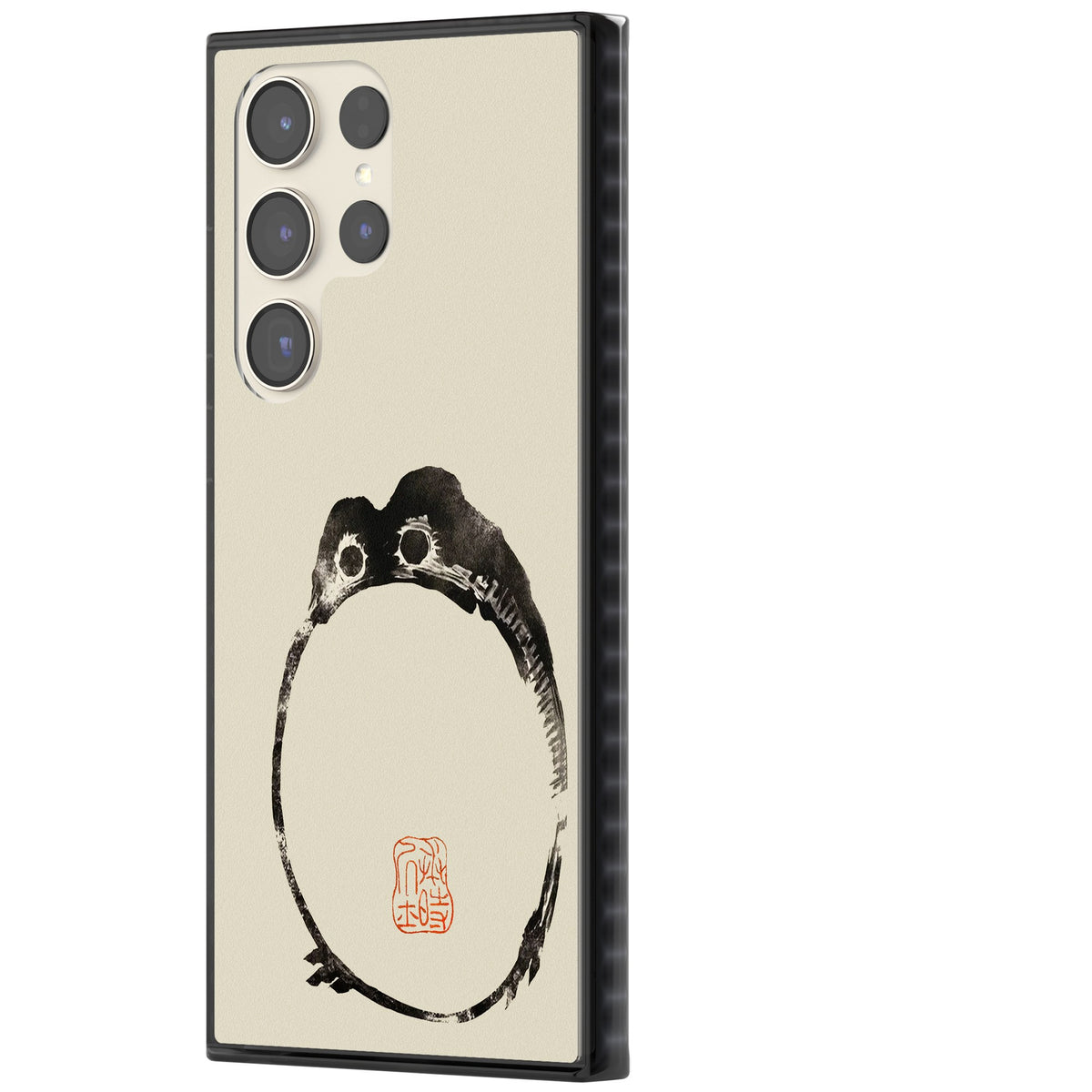 Matsumoto Hoji Round Frog Samsung S22 Ultra / Samsung S23 Ultra / Samsung S24 Ultra Impact Black Phone Case side