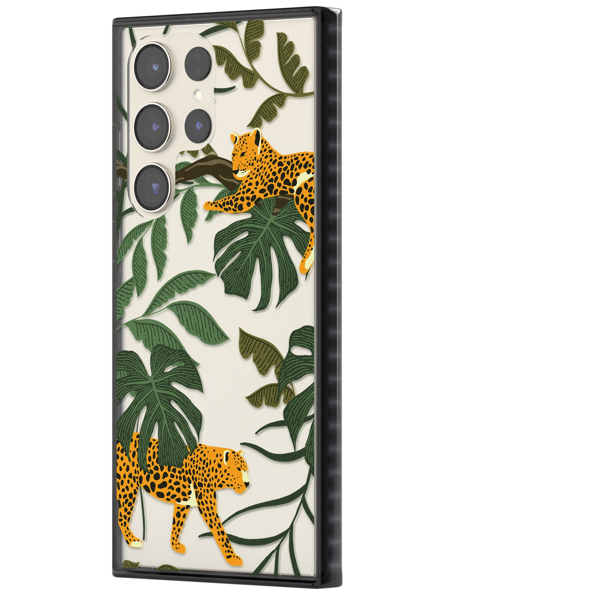 Jungle Cats Samsung S22 Ultra / Samsung S23 Ultra / Samsung S24 Ultra Impact Black Phone Case side