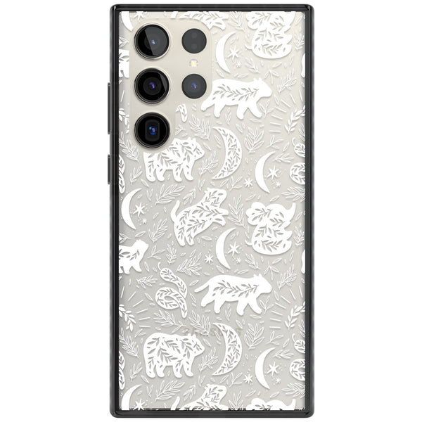 Forest Animal Silhouettes: White/Clear