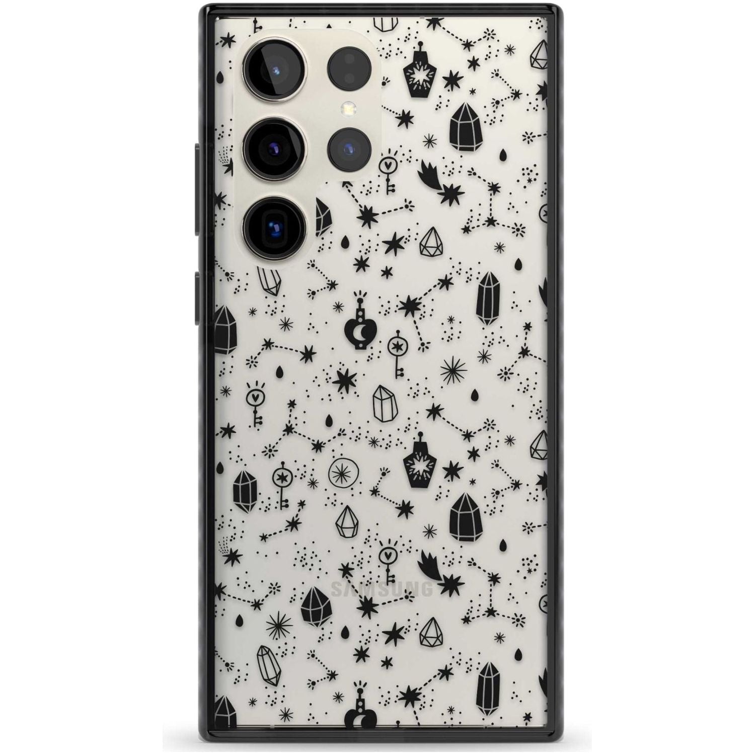 Black Magic Phone Case Samsung S22 Ultra / Black Impact Case,Samsung S23 Ultra / Black Impact Case Blanc Space