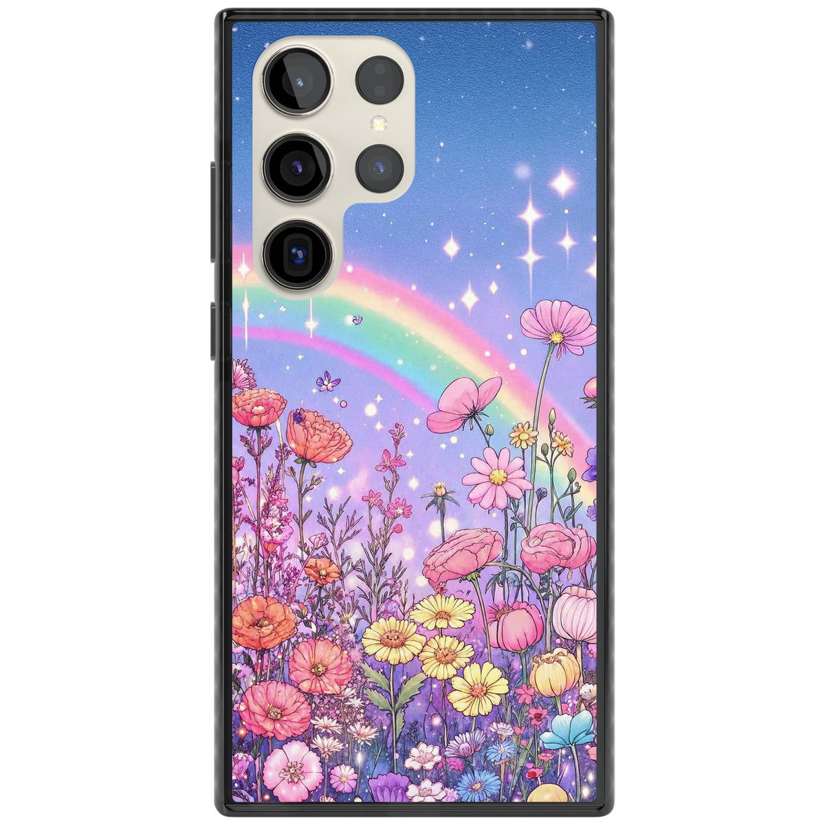 Magical Meadow Samsung S22 Ultra / Samsung S23 Ultra / Samsung S24 Ultra Impact Black Phone Case front