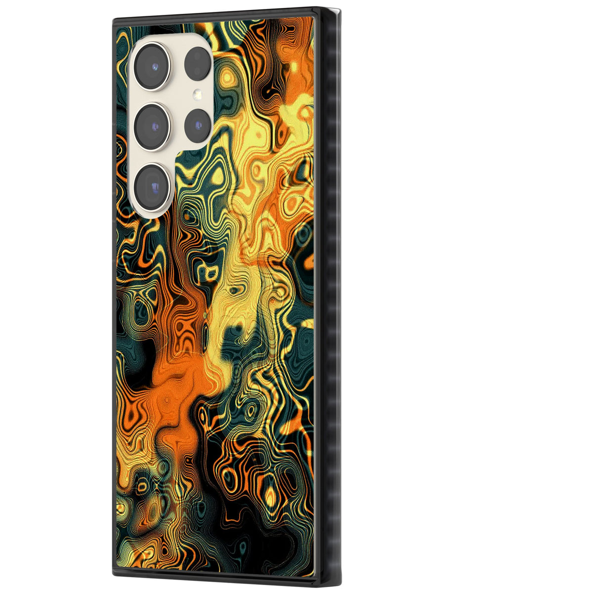 Liquid Amber Samsung S22 Ultra / Samsung S23 Ultra / Samsung S24 Ultra Impact Black Phone Case side