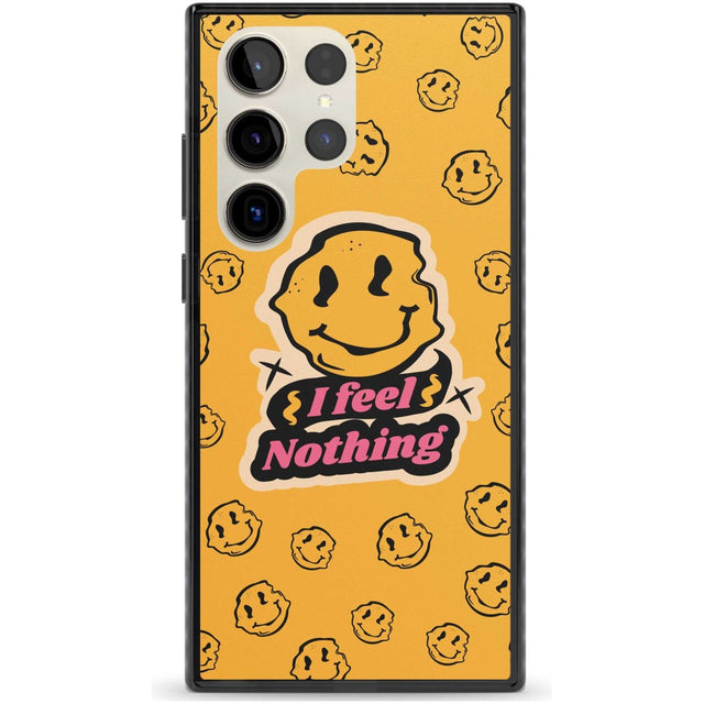 I feel nothing Phone Case Samsung S22 Ultra / Black Impact Case,Samsung S23 Ultra / Black Impact Case Blanc Space