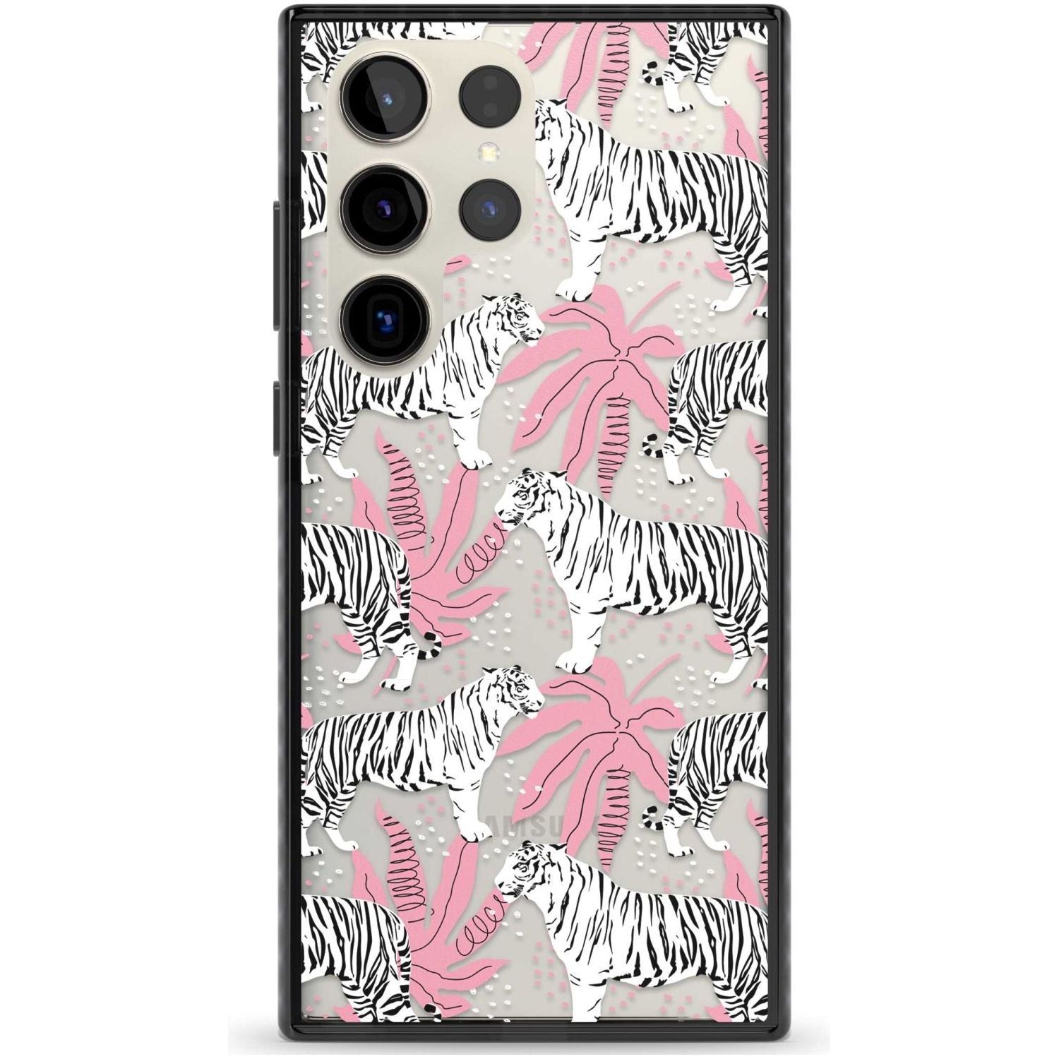 Pink & White Tropical Tigers