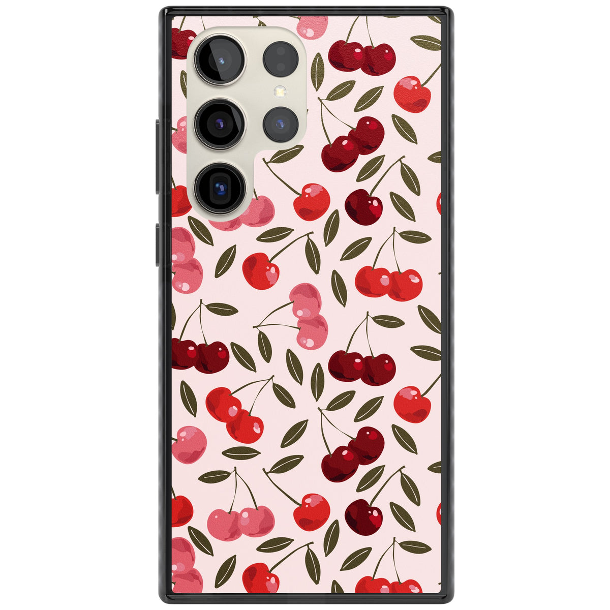 Cherry On Top (Pink) Samsung S22 Ultra / Samsung S23 Ultra / Samsung S24 Ultra Impact Black Phone Case front