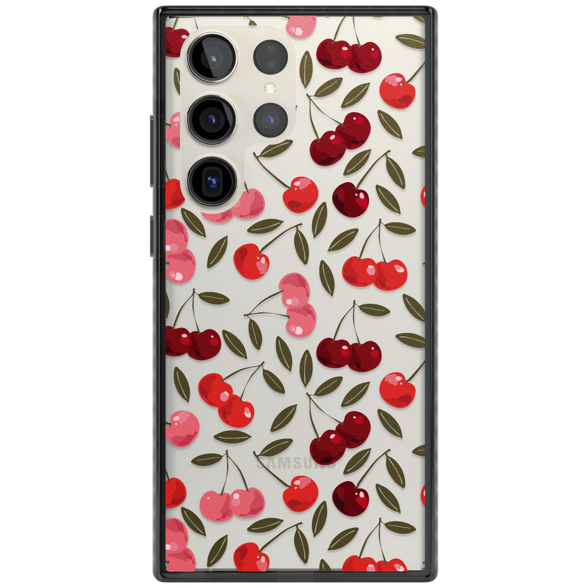 Cherry On Top Samsung S22 Ultra / Samsung S23 Ultra / Samsung S24 Ultra Impact Black Phone Case front