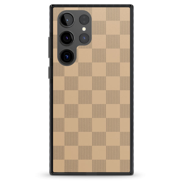 Beige Checkered
