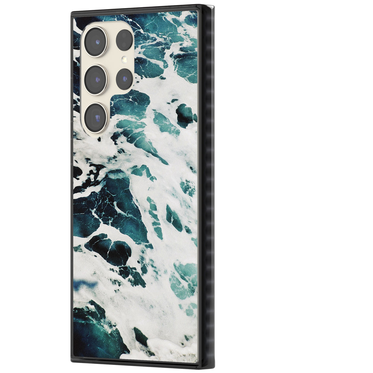 Ocean Surge Samsung S22 Ultra / Samsung S23 Ultra / Samsung S24 Ultra Impact Black Phone Case side