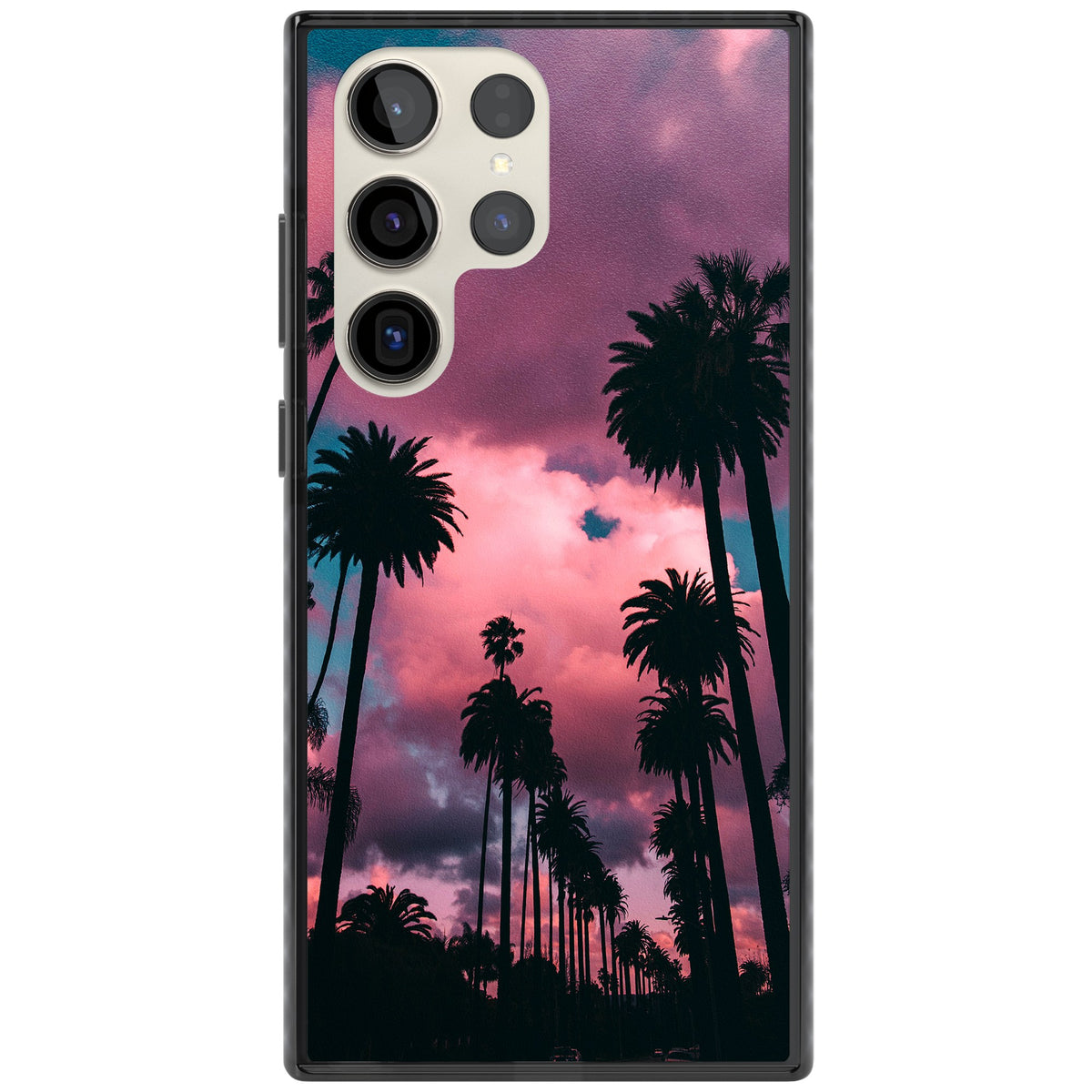 Sunset Palms Samsung S22 Ultra / Samsung S23 Ultra / Samsung S24 Ultra Impact Black Phone Case front