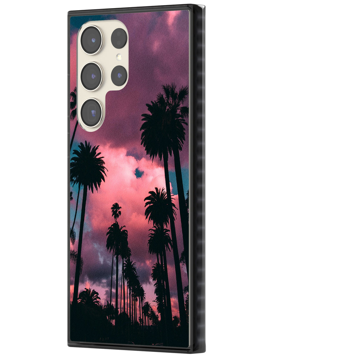 Sunset Palms Samsung S22 Ultra / Samsung S23 Ultra / Samsung S24 Ultra Impact Black Phone Case side