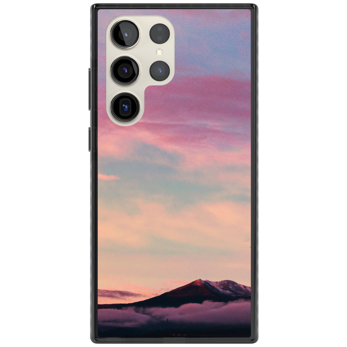Pastel Mountain Sunset Samsung S22 Ultra / Samsung S23 Ultra / Samsung S24 Ultra Impact Black Phone Case front