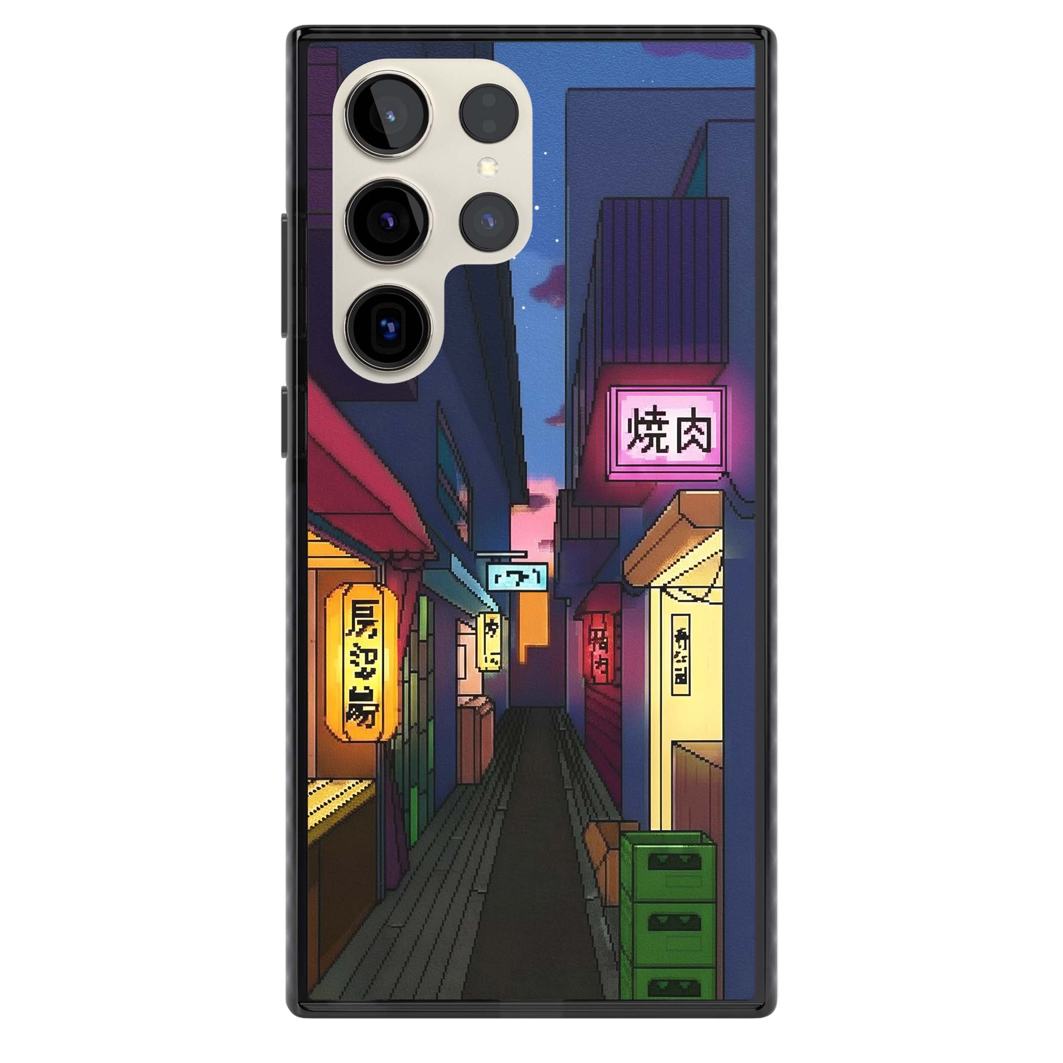Nights In The Yokocho for him iPhone case | Black Impact case for Samsung Galaxy S24 Ultra, Samsung Galaxy S23 Ultra, Samsung Galaxy S22 Ultra