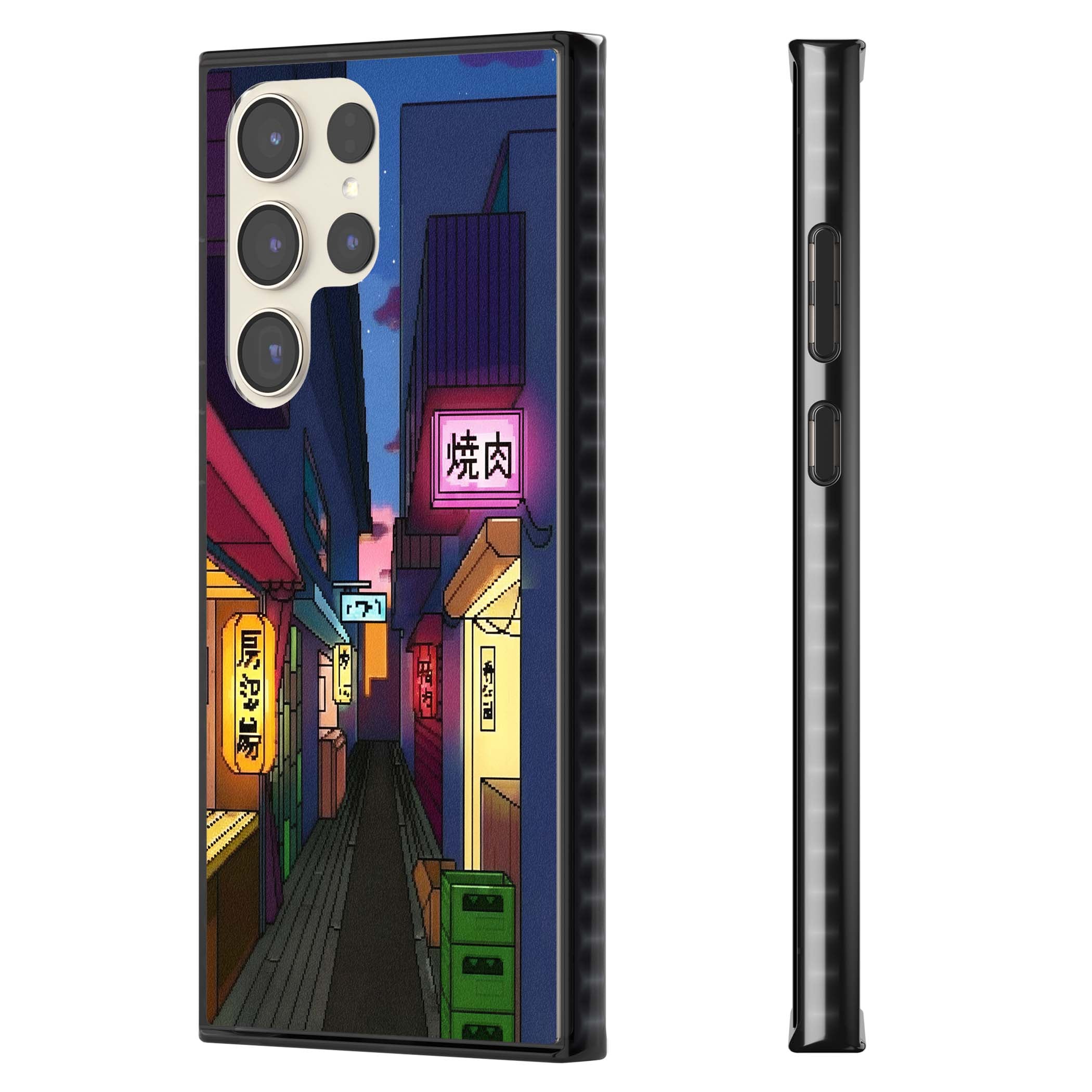 Nights In The Yokocho for him iPhone case | Black Impact case for Samsung Galaxy S24 Ultra, Samsung Galaxy S23 Ultra, Samsung Galaxy S22 Ultra