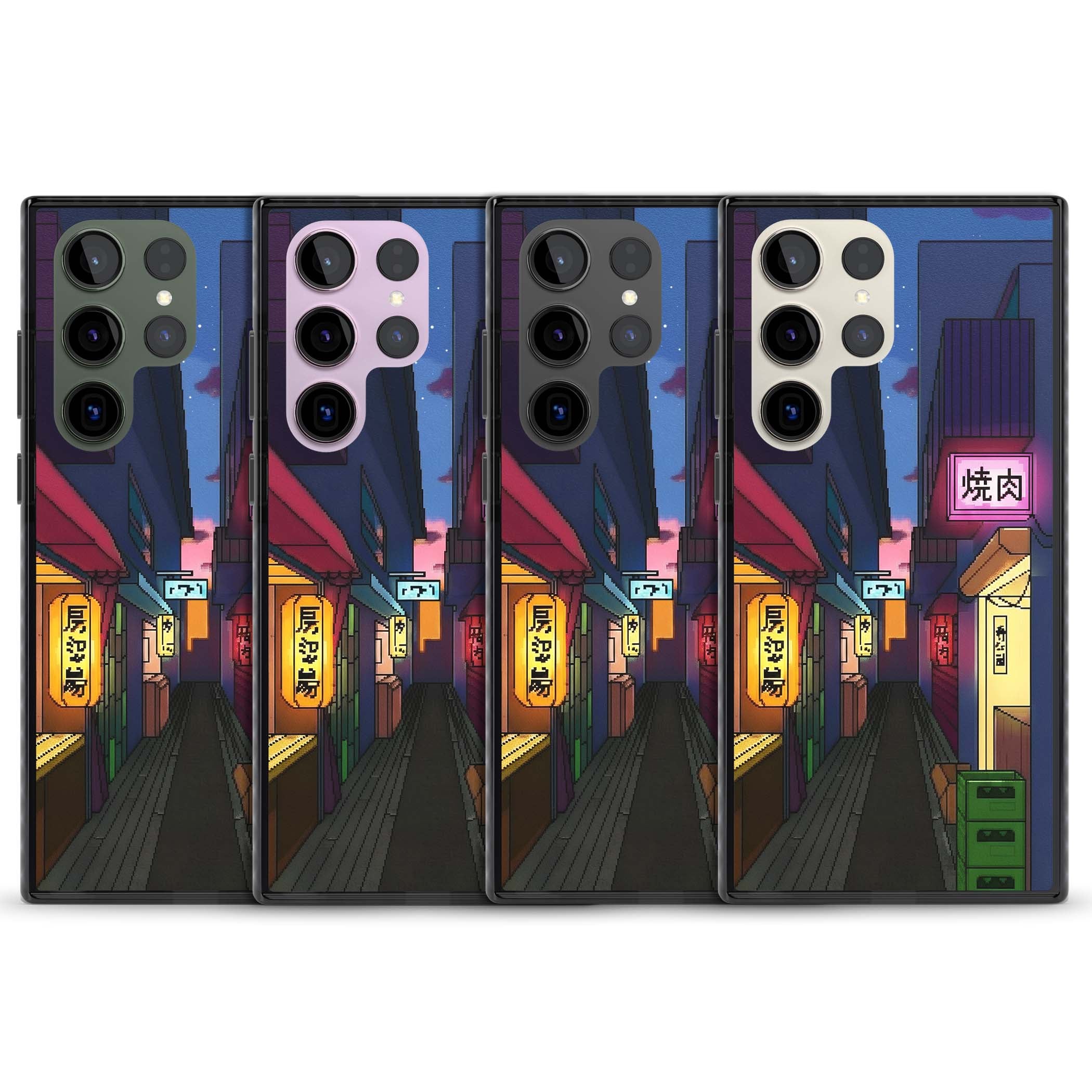 Nights In The Yokocho for him iPhone case | Black Impact case for Samsung Galaxy S24 Ultra, Samsung Galaxy S23 Ultra, Samsung Galaxy S22 Ultra