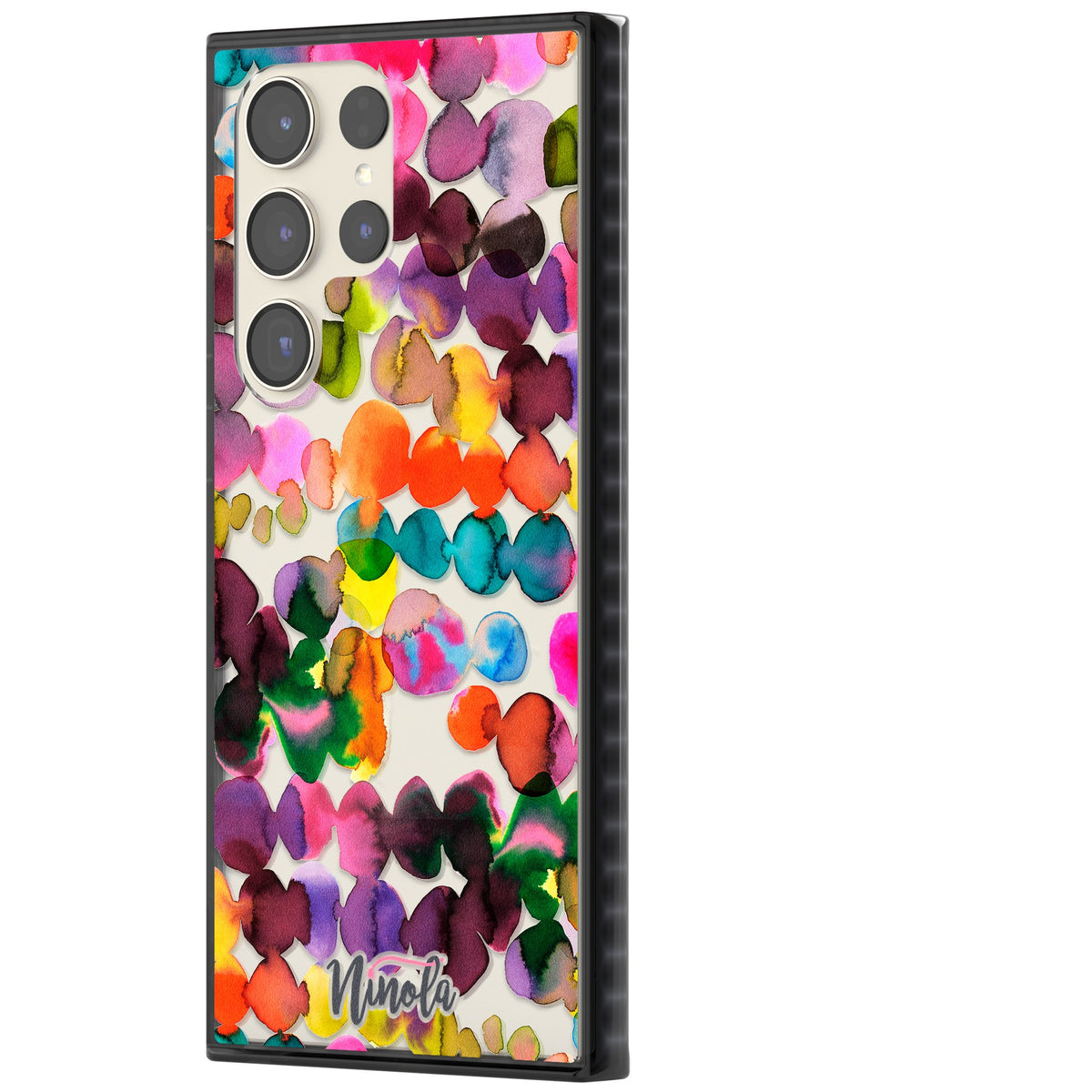 Ink Splash Hues Samsung S22 Ultra / Samsung S23 Ultra / Samsung S24 Ultra Impact Black Phone Case side