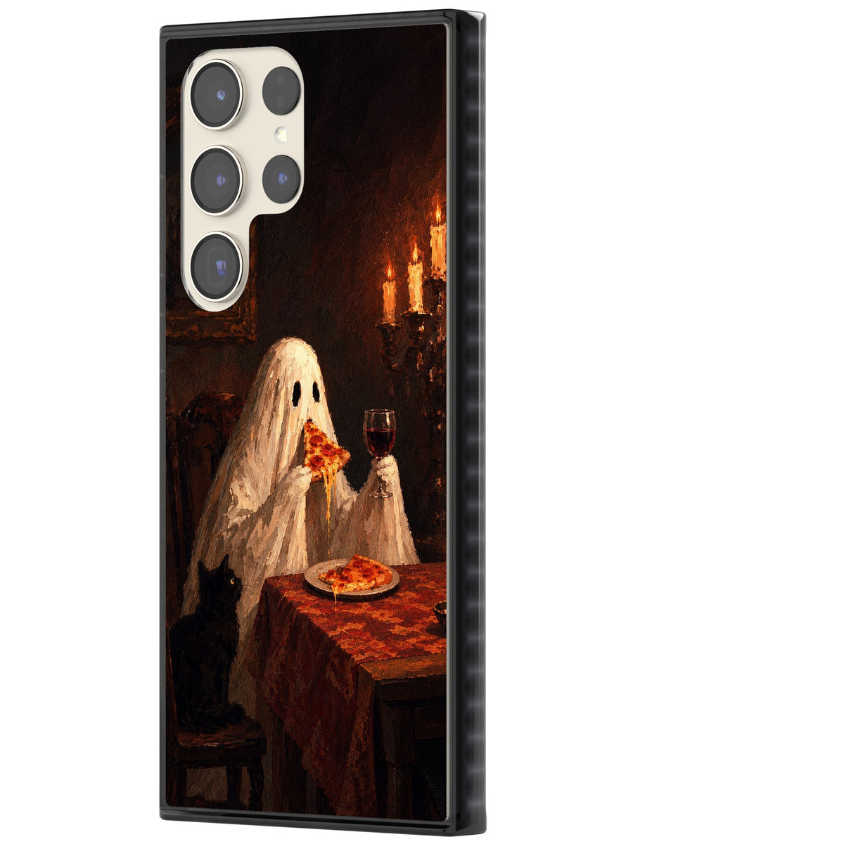 Lonely Night In Samsung S22 Ultra / Samsung S23 Ultra / Samsung S24 Ultra Impact Black Phone Case side