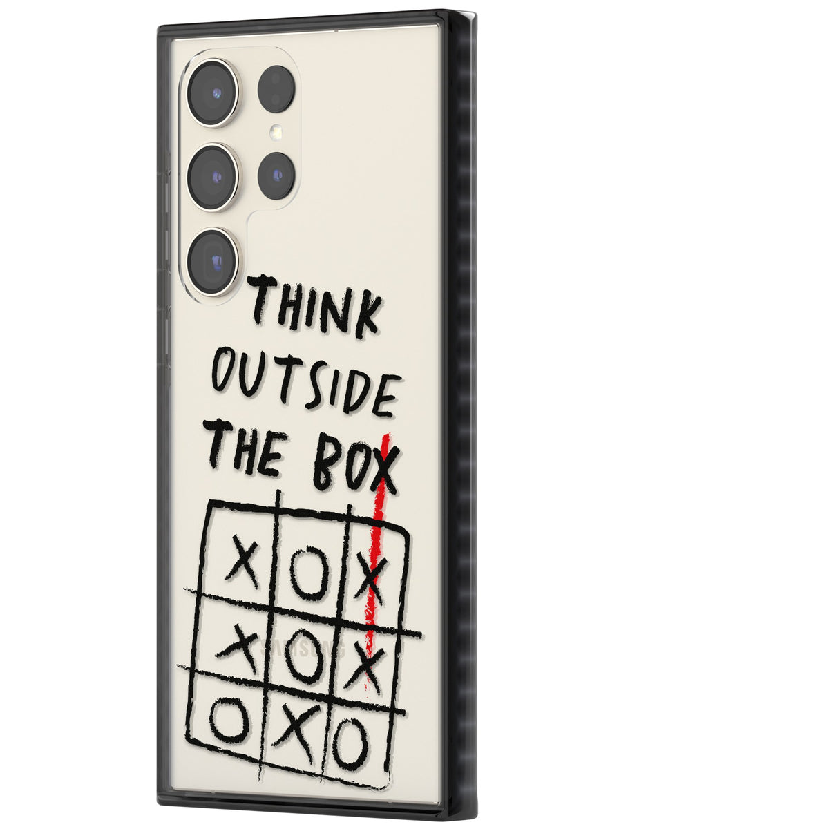 Think Outside The Box Samsung S22 Ultra / Samsung S23 Ultra / Samsung S24 Ultra Impact Black Phone Case side