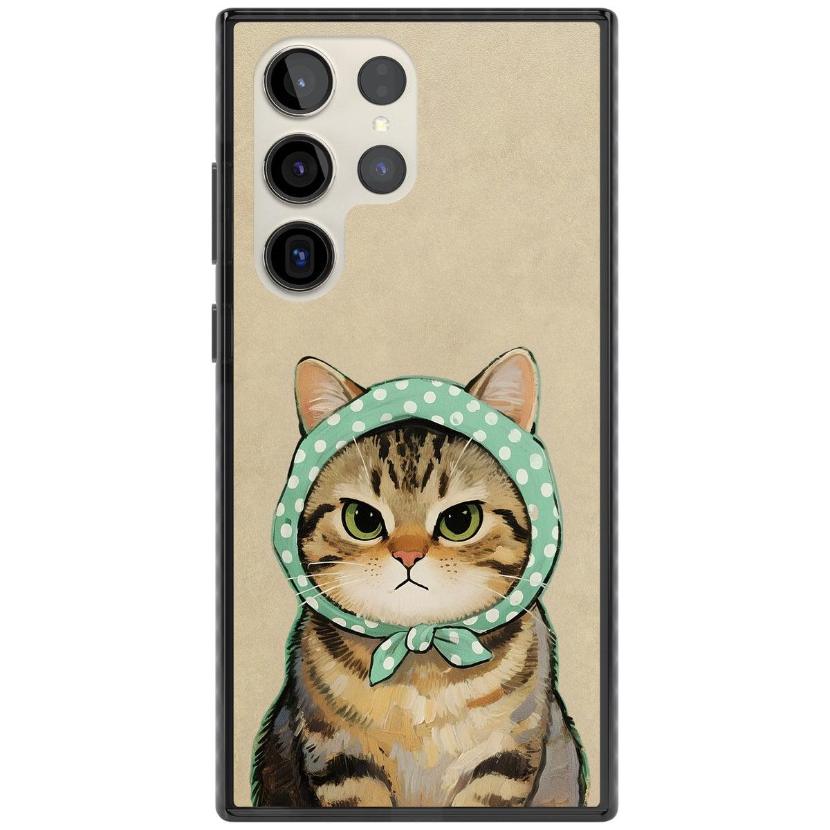 Cat Losing Patience Samsung S22 Ultra / Samsung S23 Ultra / Samsung S24 Ultra Impact Black Phone Case front