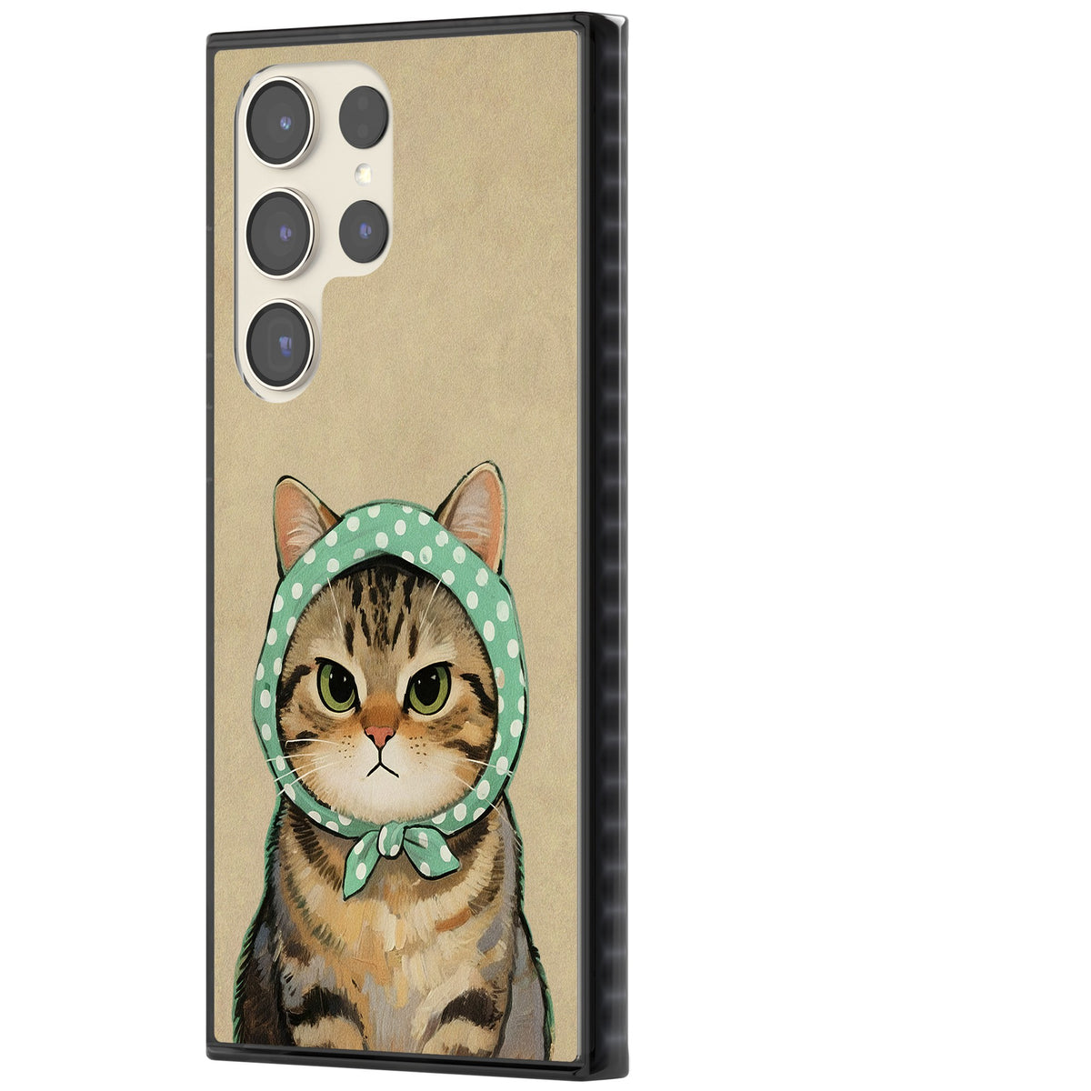 Cat Losing Patience Samsung S22 Ultra / Samsung S23 Ultra / Samsung S24 Ultra Impact Black Phone Case side