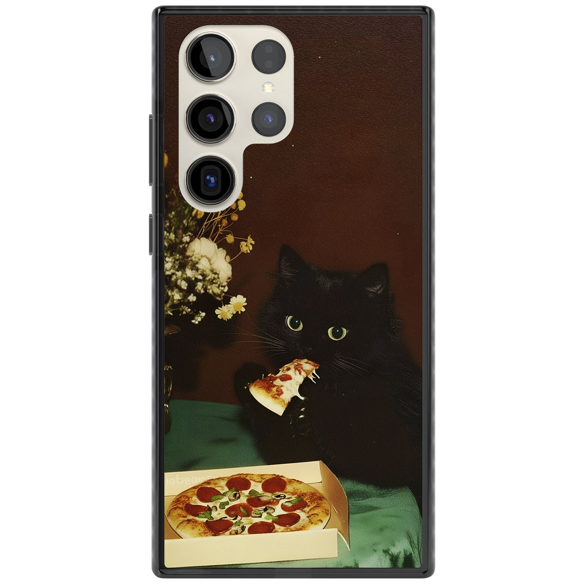 Late Night Snack Cat Samsung S22 Ultra / Samsung S23 Ultra / Samsung S24 Ultra Impact Black Phone Case front