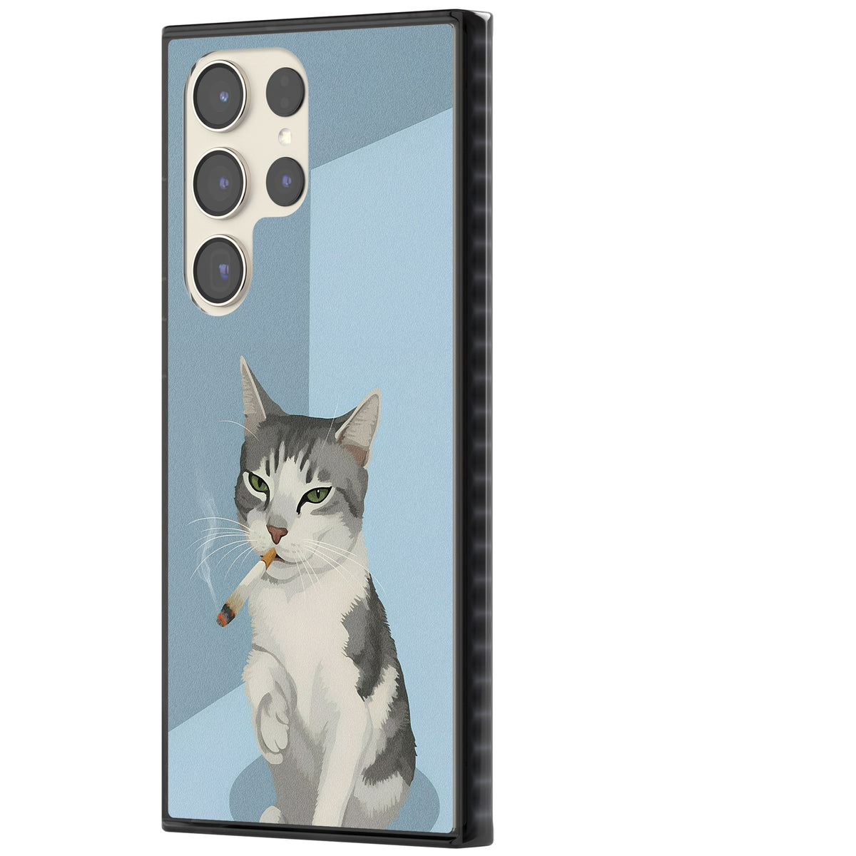 Better Than Cat Treats Samsung S22 Ultra / Samsung S23 Ultra / Samsung S24 Ultra Impact Black Phone Case side