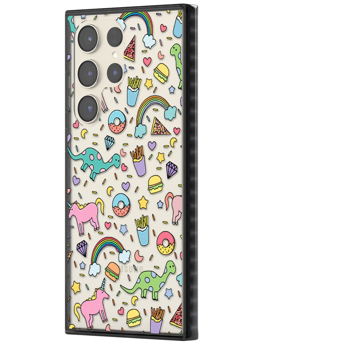Bubblegum Fantasy Samsung S22 Ultra / Samsung S23 Ultra / Samsung S24 Ultra Impact Black Phone Case side