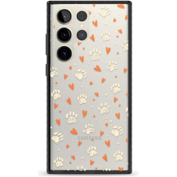 Paws And Hearts Pattern