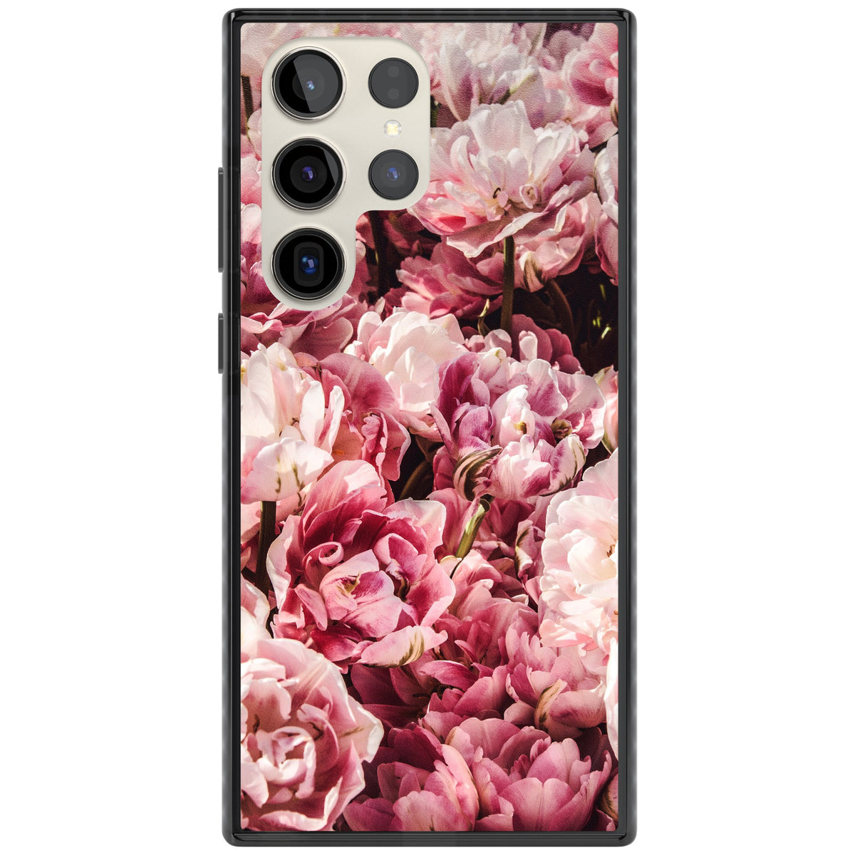 Peony Dream Samsung S22 Ultra / Samsung S23 Ultra / Samsung S24 Ultra Impact Black Phone Case front