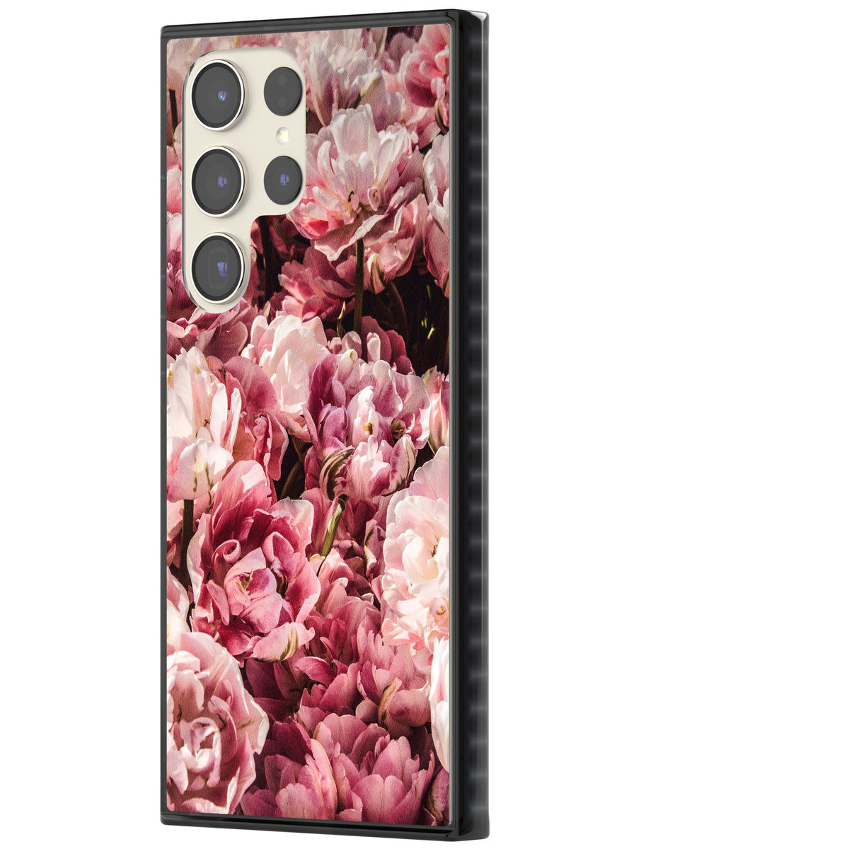 Peony Dream Samsung S22 Ultra / Samsung S23 Ultra / Samsung S24 Ultra Impact Black Phone Case side