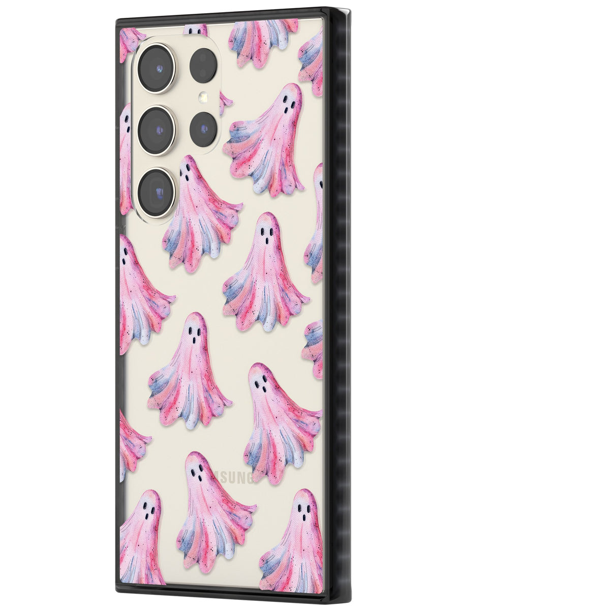 Pink Ghosts Samsung S22 Ultra / Samsung S23 Ultra / Samsung S24 Ultra Impact Black Phone Case side