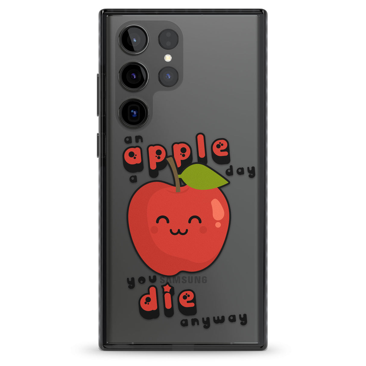 An Apple a Day Impact Phone Case for Samsung Galaxy S24 Ultra , Samsung Galaxy S23 Ultra, Samsung Galaxy S22 Ultra