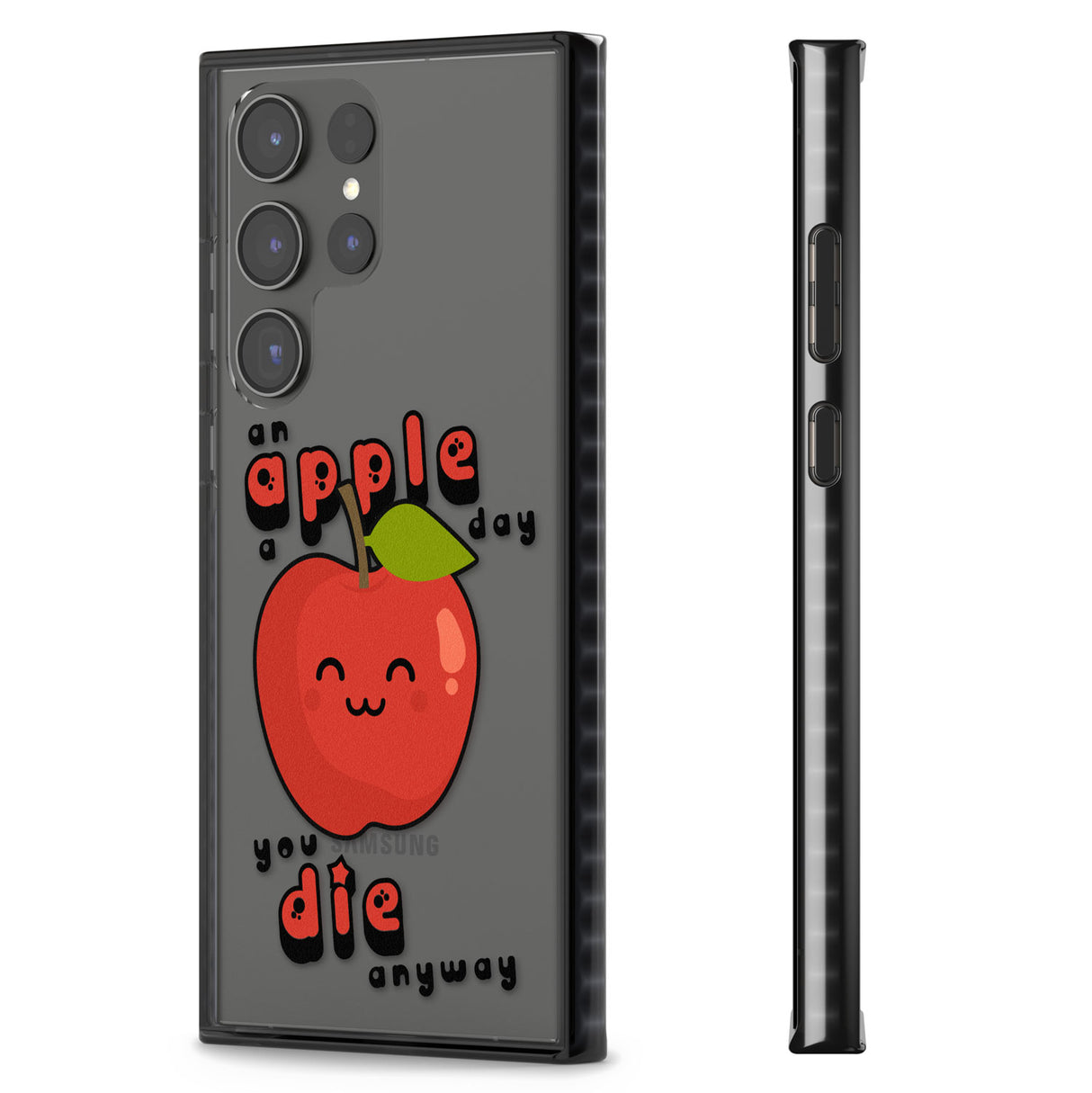 An Apple a Day Impact Phone Case for Samsung Galaxy S24 Ultra , Samsung Galaxy S23 Ultra, Samsung Galaxy S22 Ultra