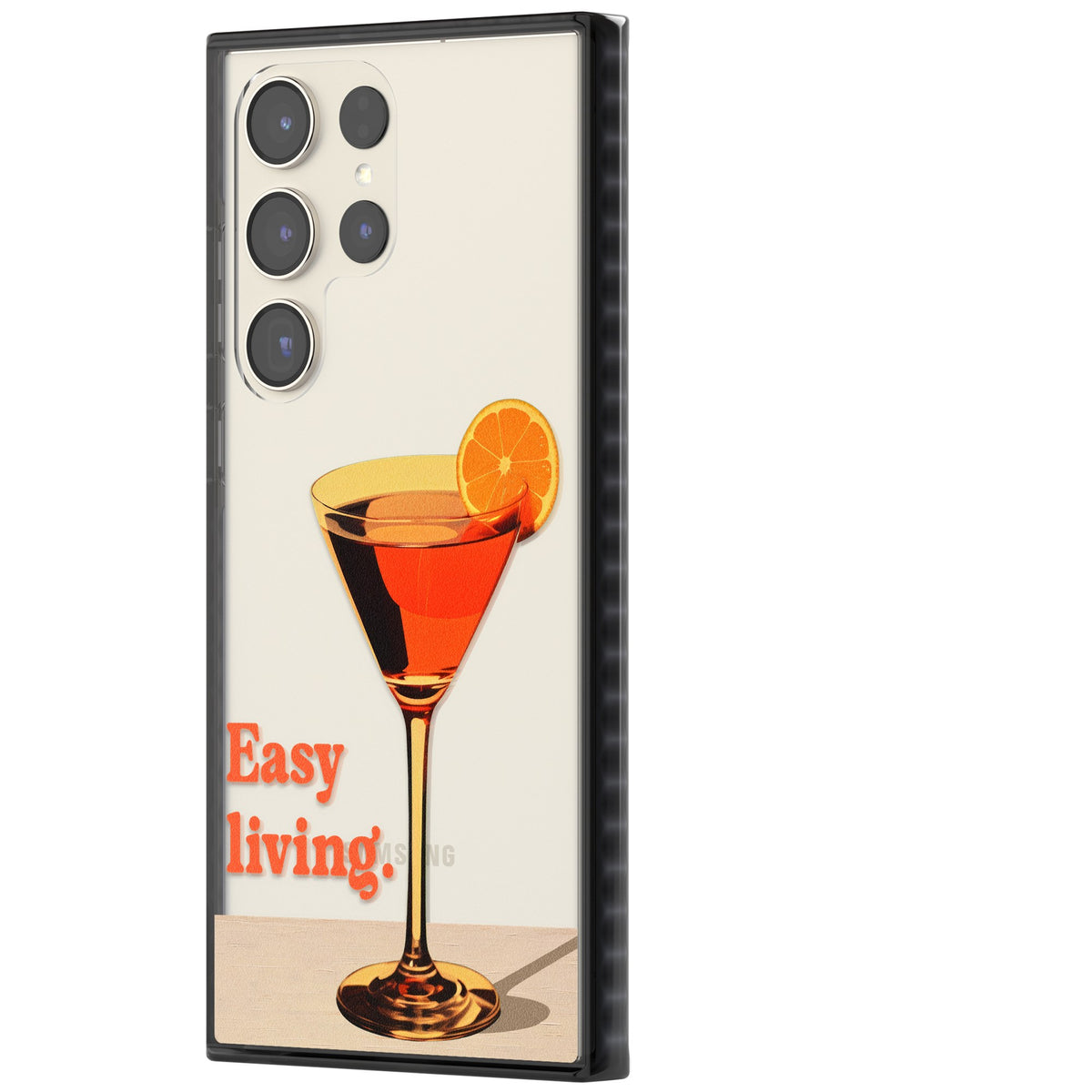 Easy Living Samsung S22 Ultra / Samsung S23 Ultra / Samsung S24 Ultra Impact Black Phone Case side